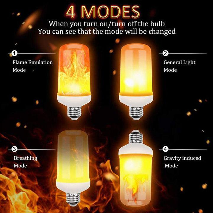 GlowBlaze™ - LED-Glühbirne mit Flammeneffekt zur Erzeugung von Atmosphäre (50 % RABATT)