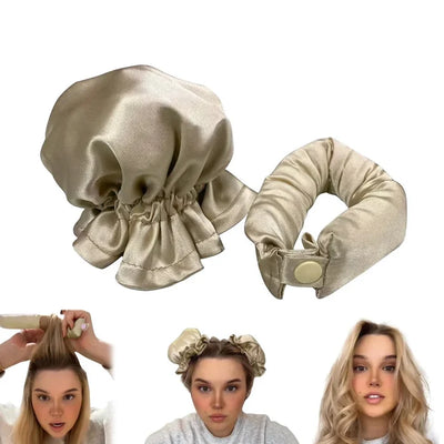 WaveBreeze™ - Hitzefreies Satin-Haarwickler Set (50% RABATT)