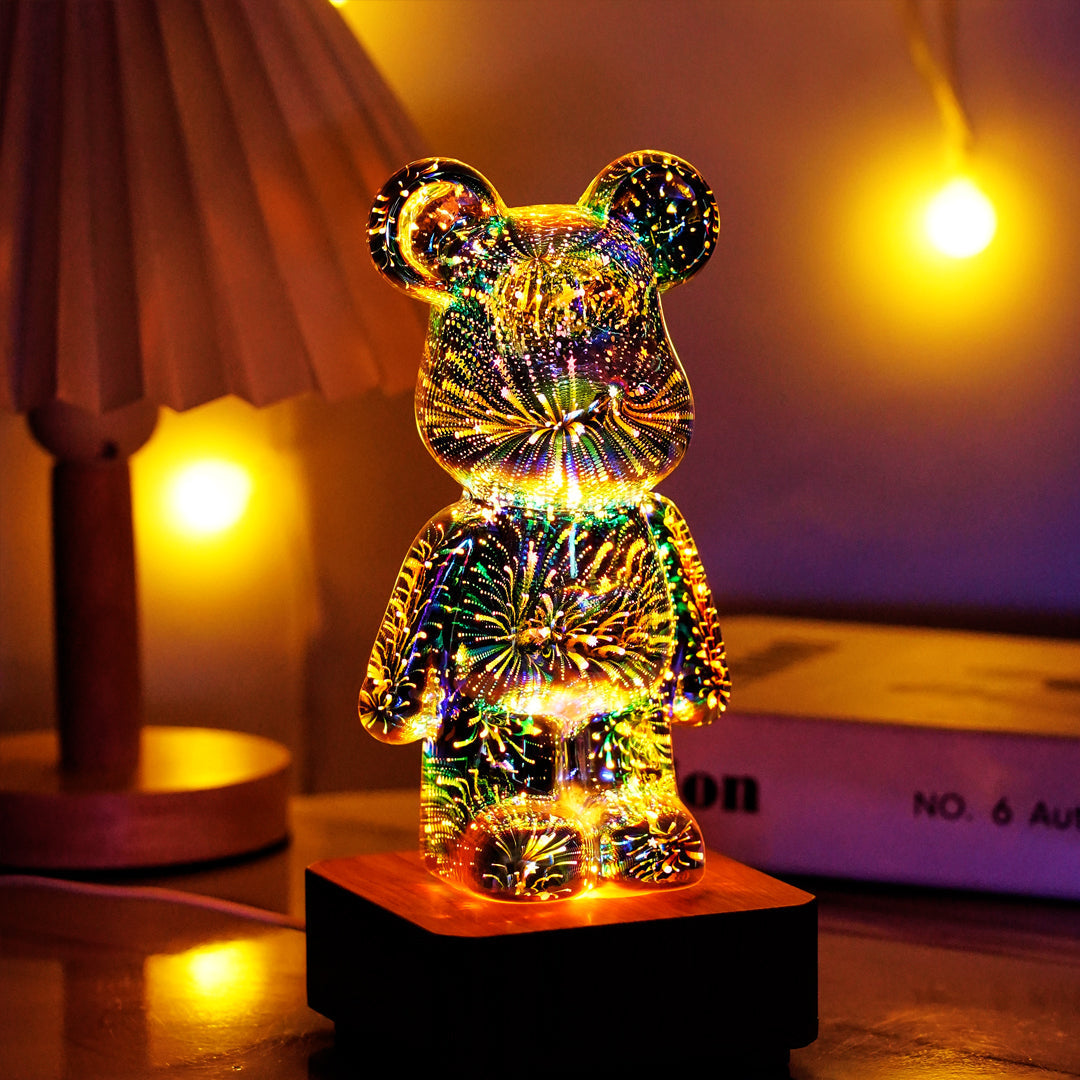 (50% RABATT) Bär Feuerwerk Lampe 3D™