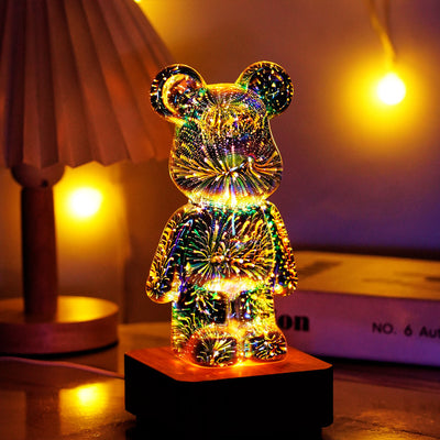 (50% RABATT) Bär Feuerwerk Lampe 3D™