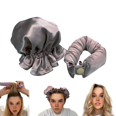 WaveBreeze™ - Hitzefreies Satin-Haarwickler Set (50% RABATT)