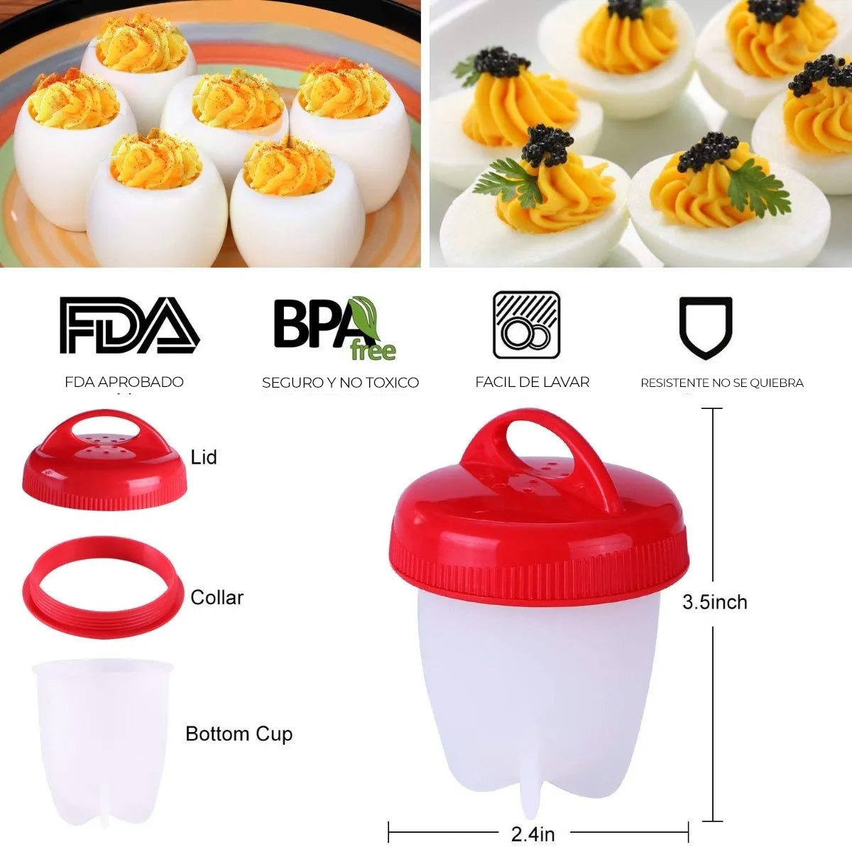 Eggs™ | Perfektes hartgekochtes Ei in einer Minute!