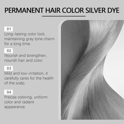 Silvra™ – Silberne Haarfarbe im Punk-Stil (1+1 GRATIS)
