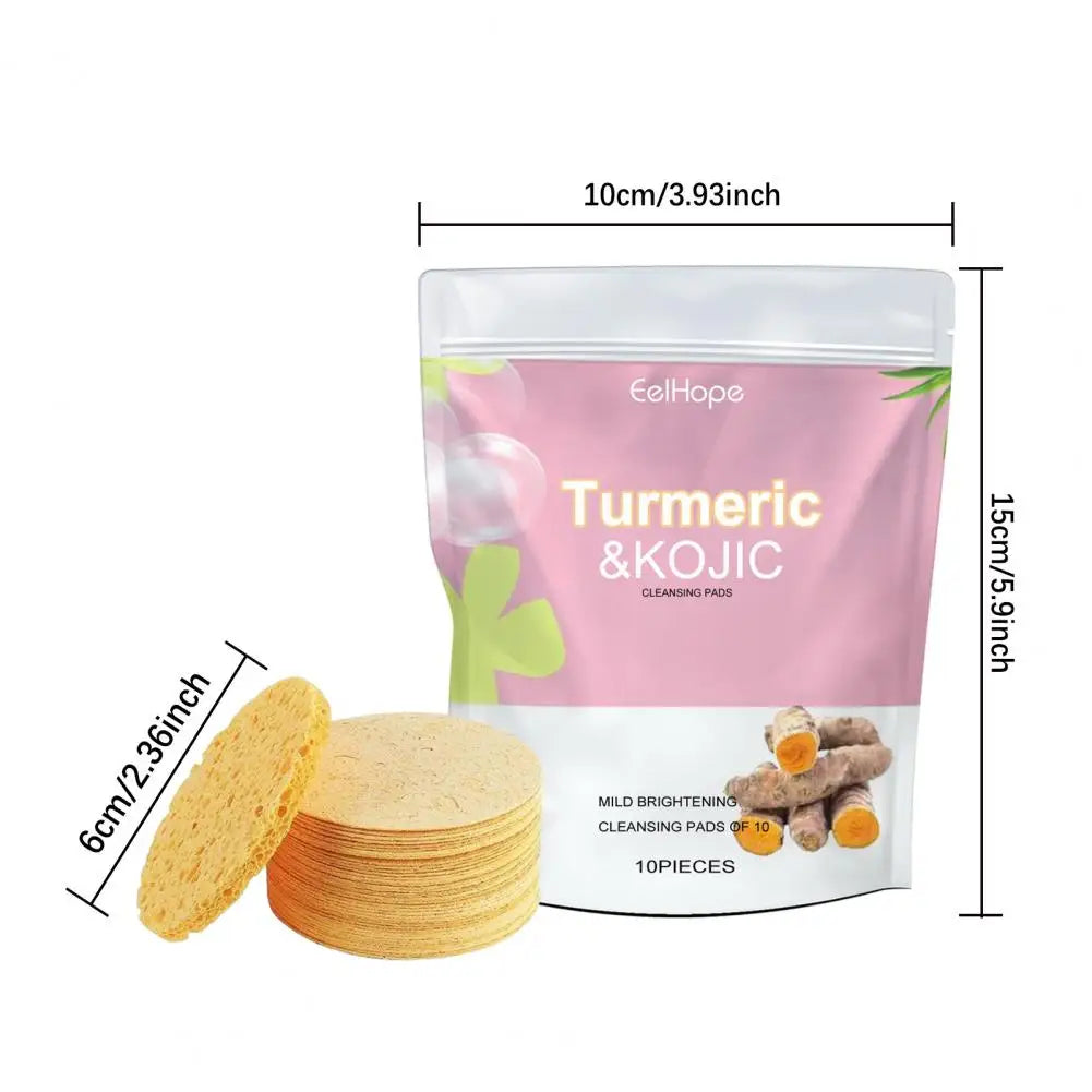 GlowTurm Pads™ – Kurkuma-angereicherte Peeling-Gesichtsschwämme