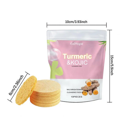 GlowTurm Pads™ – Kurkuma-angereicherte Peeling-Gesichtsschwämme