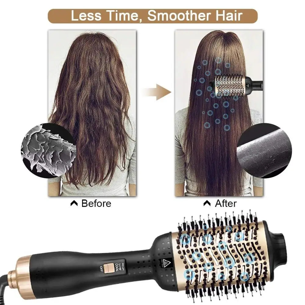 Airstra™ – Anti-Frizz Heißluft-Glättungsbürste