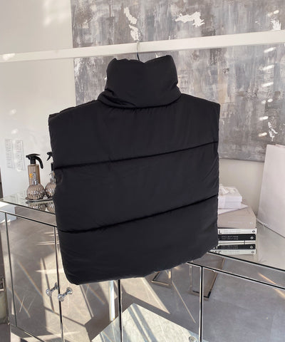 Crop Weste Lacey Schwarz