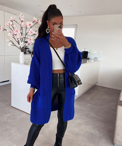 Cardigan Leilani Kurz Royalblau